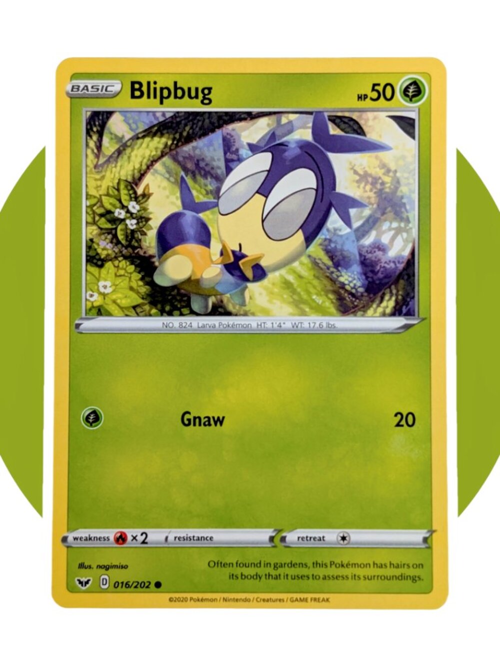 Sword & Shield Pokemon Card (P01): Blipbug 017/202